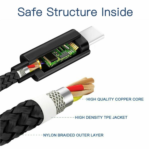 Heavy Duty Micro USB Fast Charger Data Cable Cord For Samsung Android HTC LG Lot - Picture 12 of 12