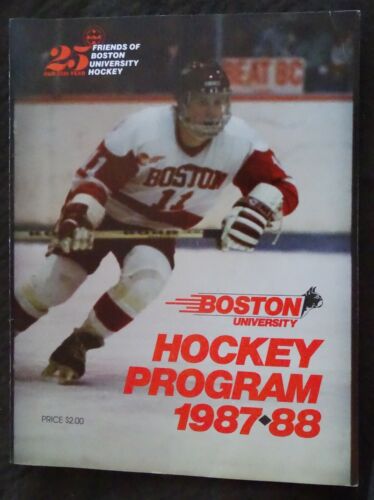 1987-1988 Boston University Hockey Program - Picture 1 of 3