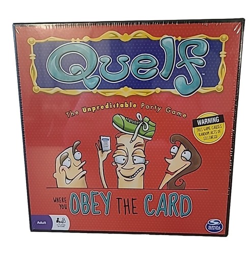 Quelf  The Unpredictable Adult Party Board Game  Spin Master New & Sealed - Picture 1 of 8