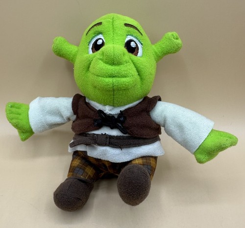 Shrek das dritte Baby 2007 Dreamworks Animation 6 Zoll Plüsch sitzend grün Stofftier