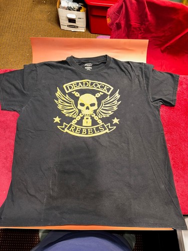 Camisa/Camisa Overwatch McCree 2XL Negra Manga Corta Deadlock Rebels - Imagen 1 de 6