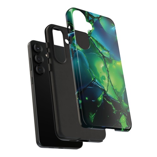 Emerald Green Glow, 3D Effect Phone Case - iPhone 16, 15, Samsung S25, S24, 23 - 第 78/106 張圖片
