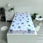 Lilo And Stitch Single Fitted Sheet Bedding Girls Bedroom 100% Cotton Official