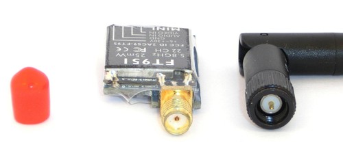 Sender 5,8Ghz 25mW 22 Kanäle FPV Band A B D SMA-Buchse o. Pin Antenne Kabel Set - Bild 4 von 12