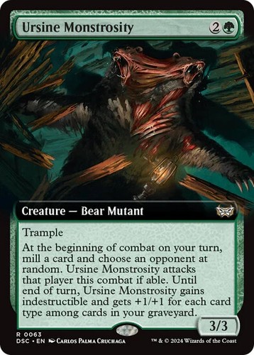 Ursine Monstrosity - Extended Art - Duskmourn: House of Horror - DSC R 0063