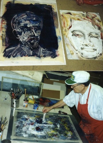 Arthur Secunda "Thoughts in the Night," 2008, Mixed Media Monotype - Picture 3 of 4