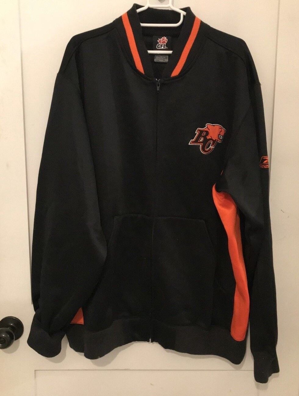 CFL BC Lions Reebok Sweatshirt Jacket Size Large | eBay