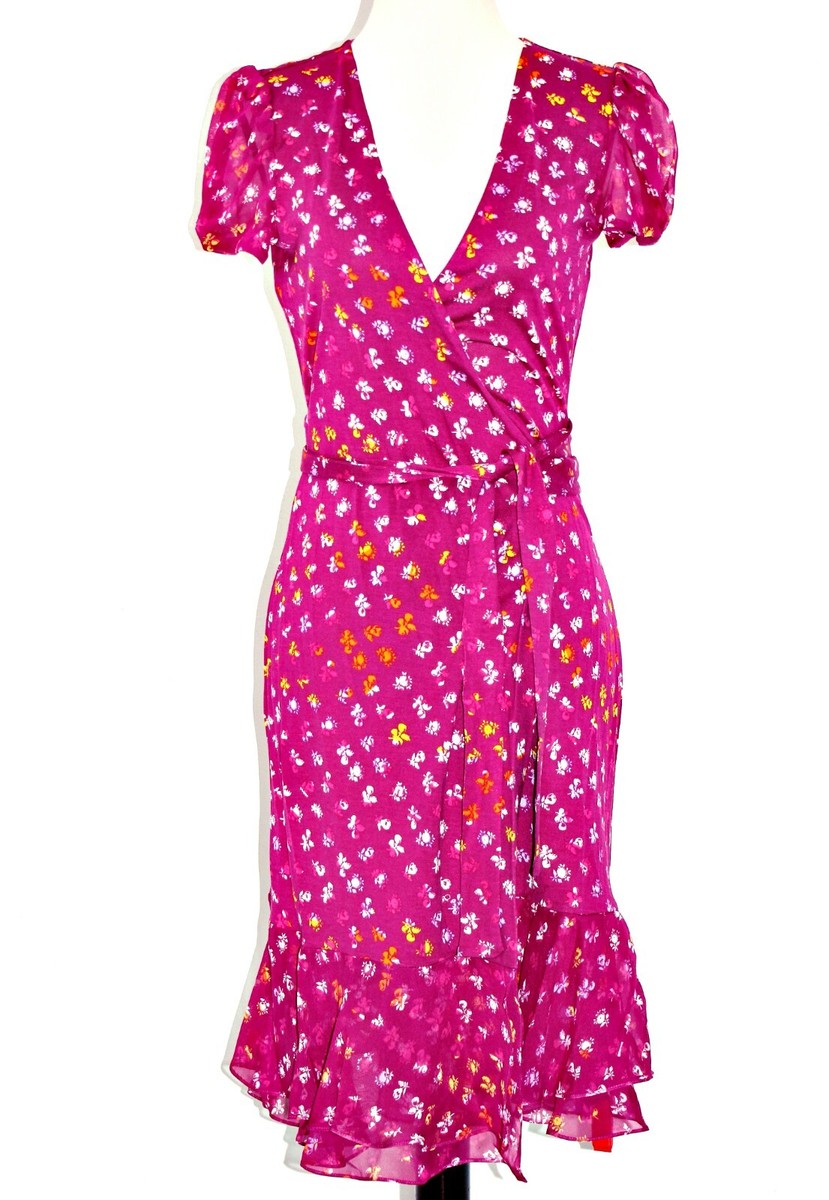 DIANE VON FURSTENBERG Layton Silk Jersey and Chiffon Ruffle