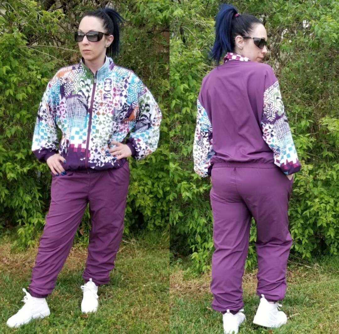 Vintage Kaelin 80s 90s Tennis Warm Up Track Suit 2pc Set Medium | eBay