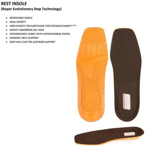 Botas exóticas con suela híbrida Roper Silas Stingray para hombre hechas a mano negras - Imagen 2 de 2
