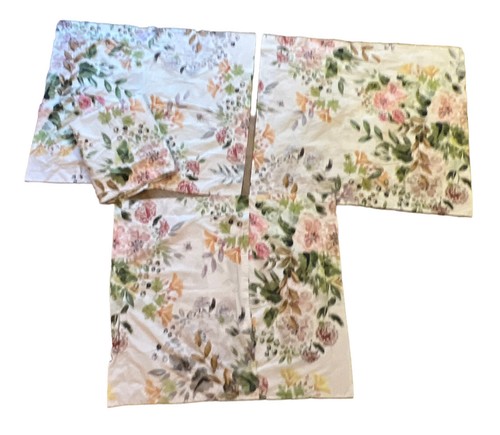 FRONTGATE 100% Cotton Pillow Shams Set of 4 FLORAL Standard Made in ITALY - Picture 2 of 6