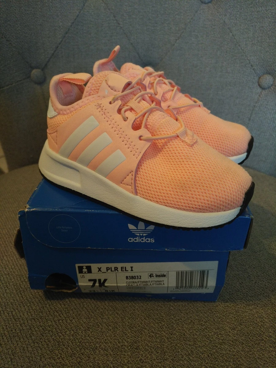 X_PLR EL I Size 7 Pink And White Girls Shoes |