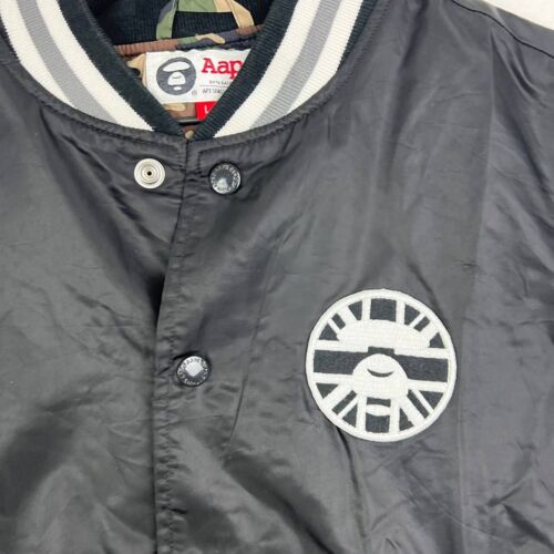 Aape A Bathing Ape Varsity Jacket Men Small-Medium Long Sleeves Camouflage S-M - Picture 3 of 10