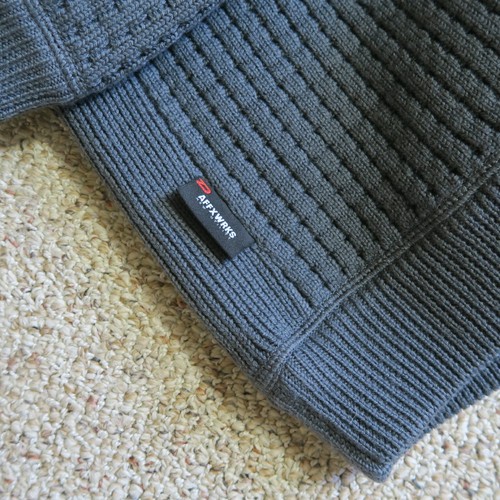 AFFIX WOLLE WAFFELSTRICK ROLLKRAGEN ENGINEERED HERREN PULLOVER SWEATSHIRT Kleidungsstücke XL - Bild 4 von 12