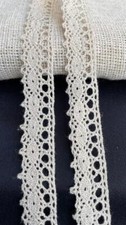Elegante Crochet Lace Cotton Lace Trims Dark Beige 0 5/8in Nichtelastisch