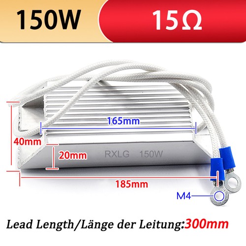 RXLG Aluminium Housed Inverter Resistors Braking Resistors 150W Power 5Ω To 500Ω - Picture 7 of 21