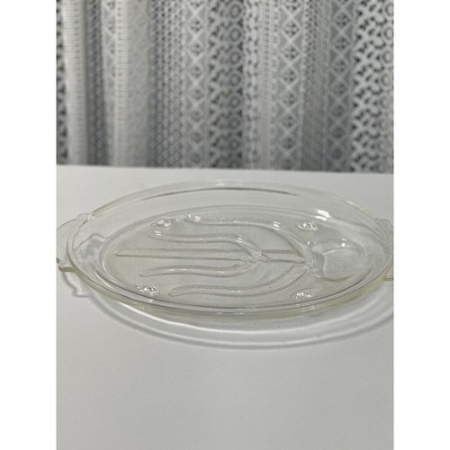 GLASBAKE #380 9x13 Clear Glass Serving Tray Meat Platter Vintage Kitchen Retro - Picture 5 of 5