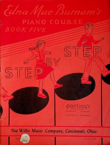 Edna Mae Burnams's Step By Step Piano Course Book #5 Piano Sheet Music Song Book - Picture 1 of 5