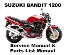 SUZUKI GSF1200 BANDIT 1200 Owners Workshop Service Repair Parts Manual PDF files