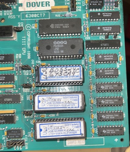 BOARD, CIRCUIT, CPU. TIV, DOVER # 6300CT7 PCB630CB18 Used - Picture 2 of 7