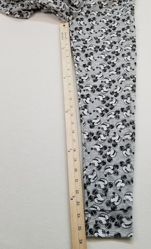 Disney Mickey Mouse Leggings Girl's 14 Gray Black Elastic Waist Pull On Stretch - Picture 9 of 10