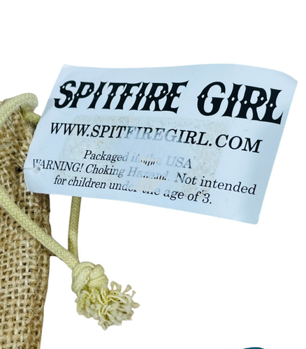 Vintage Spitefire Girl Cowboys & Indianer Sackleinen Tasche seltene Stücke Sammlung NOS - Bild 11 von 13