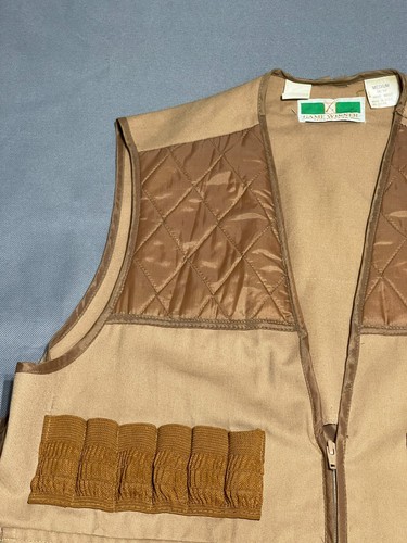 Vintage Game Winner Vest Mens Medium Hunting Duck Quail Bird Shells Back Pouch - Picture 3 of 23