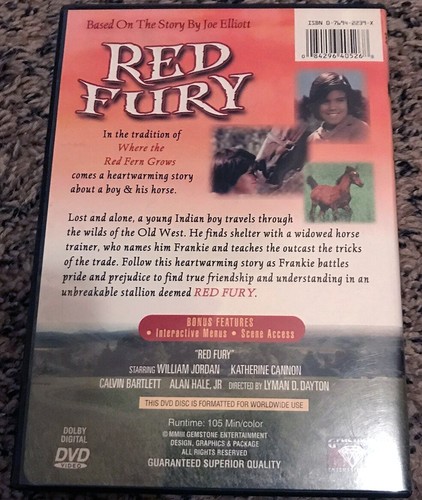 RED FURY (DVD, 2003) - Picture 2 of 2