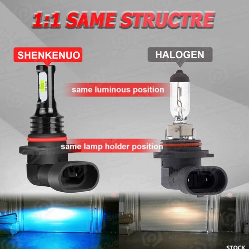 For Freightliner M2 106 2011-2017 8000K LED Headlight Hi/Low+Fog Light Bulbs Kit - Bild 5 von 12