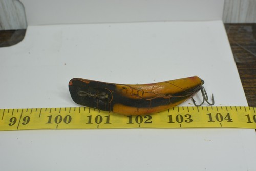 (5) Vintage Helin Plattfisch U20 Angelköder 5 Stück Holz (c7) groß 3" c1 - Bild 11 von 12