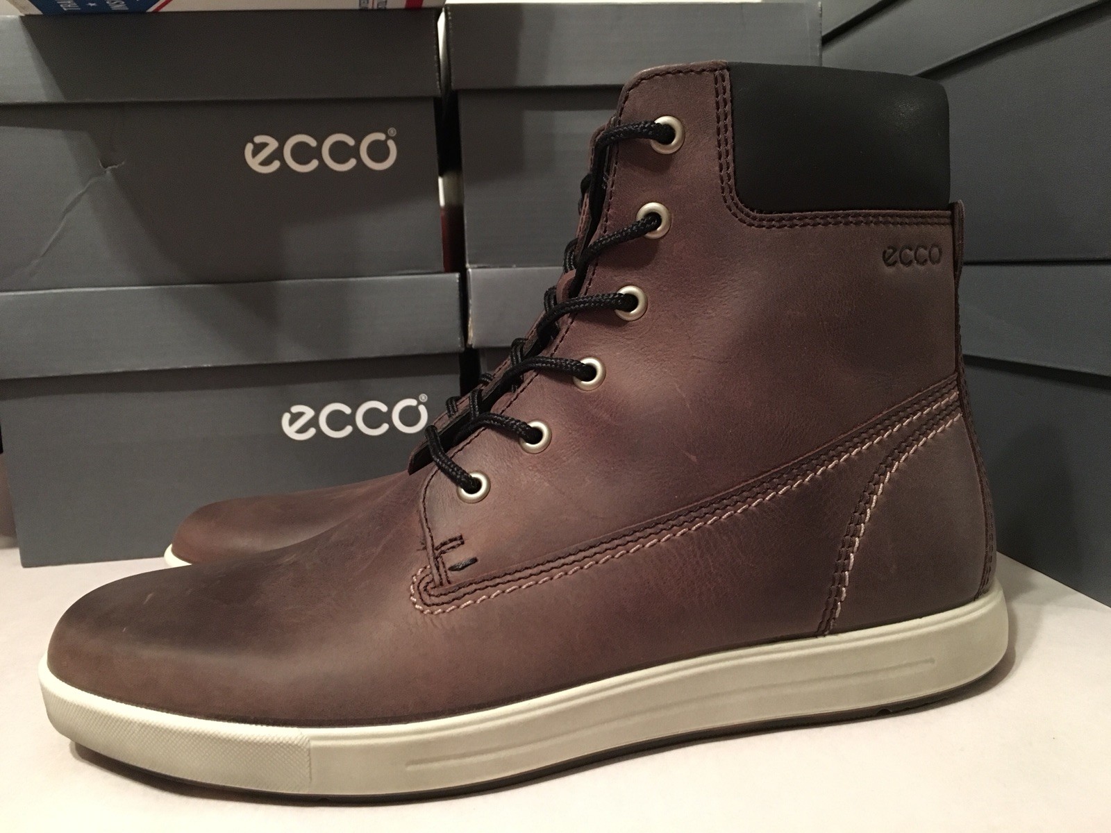 Nuevo En Caja ECCO EISNER Chukka botas Espresso Negro 9-9.5 M Nuevo En Caja ECCO EISNER Chukka botas Espresso Negro 9-9.5 M