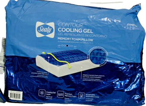Sealy Contour Cooling Gel Contour Memory Foam Pillow - Picture 2 of 2