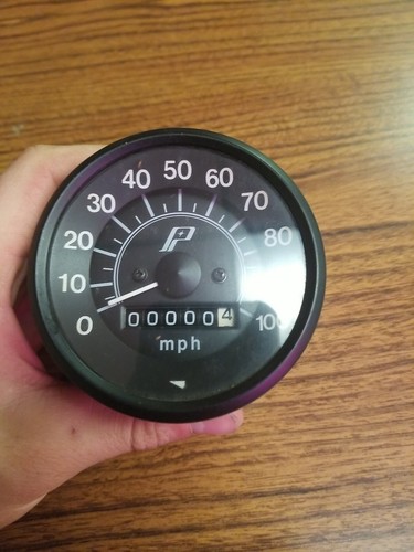 72-75 Polaris Colt Snowmobile Speedometer Gauge 100 MPH Black. Part # 2870282 - Imagen 1 de 3