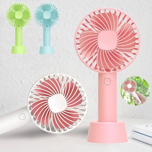 Portable Rechargeable Fan Mini Handy Fan Pocket Size Air Cooler USB w/ Battery - Picture 4 of 14