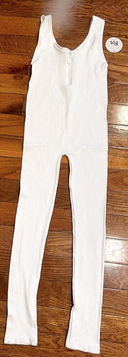 Fct Basics Bodycon Sexy Jumpsuit Workout Seamless 1 Piece Ribbed Zipper Romper M - Picture 5 of 23