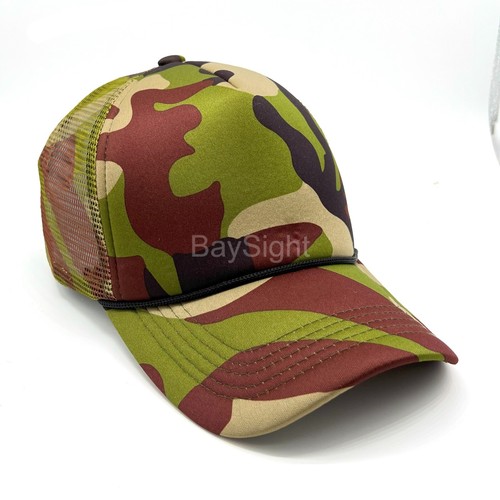 Trucker Hat Foam Mesh Baseball Cap Snapback Hats Camo Caps for Men Women Lot - Picture 13 of 26