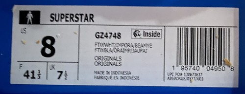 Adidas Superstar Low Top Athletic shoe - White/Pink Shell Toe - GZ4748 - Size 8 - Picture 6 of 6