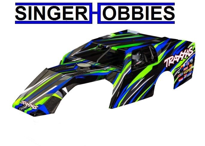 Traxxas 10411-GRN Body Slash Modified Painted Body Mounts/Support