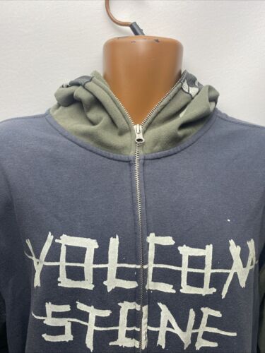 Volcom Zip Hoodie Fear Slim Zombie Full Zip Men’s XL Y2K Era Rare Glow Print - Picture 8 of 12