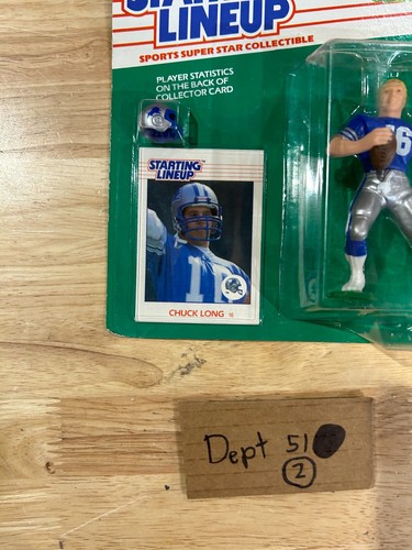 NOS 1988 Kenner NFL Starting Lineup CHUCK LONG Detroit Lions Vintage - 第 3/7 張圖片