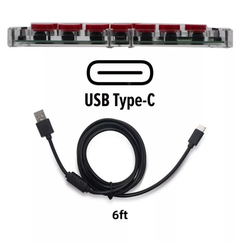 FightBox B1-MINI-PC All Button Leverless Arcade Fight Stick For PC/PS3/Switch - Picture 9 of 12