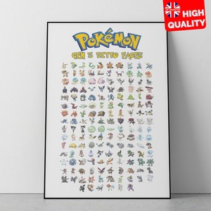 Pokemon Gen 5 Unova All Ditto Face Pokemon Poster | A4 A3 A2 A1 | | eBay