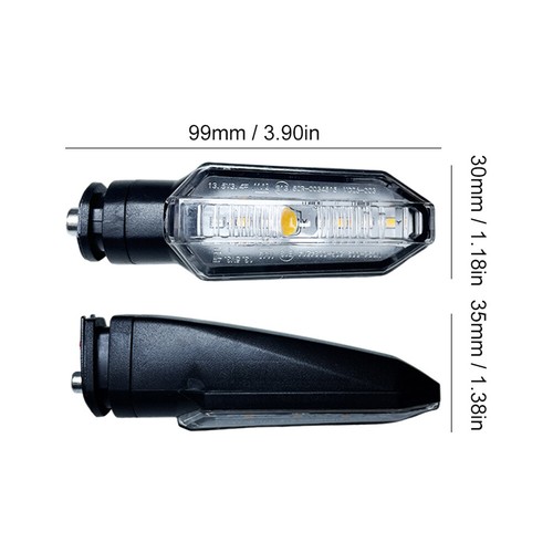 Luces de agua que fluyen rojas ámbar señal de giro de motocicleta para Honda CB150R CRF250L - Imagen 13 de 14