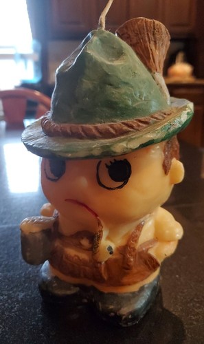 Vintage Irish Man W/ Pipe and beer Wax Candle St. Patrick. GERMANY. 6 in - Picture 3 of 6