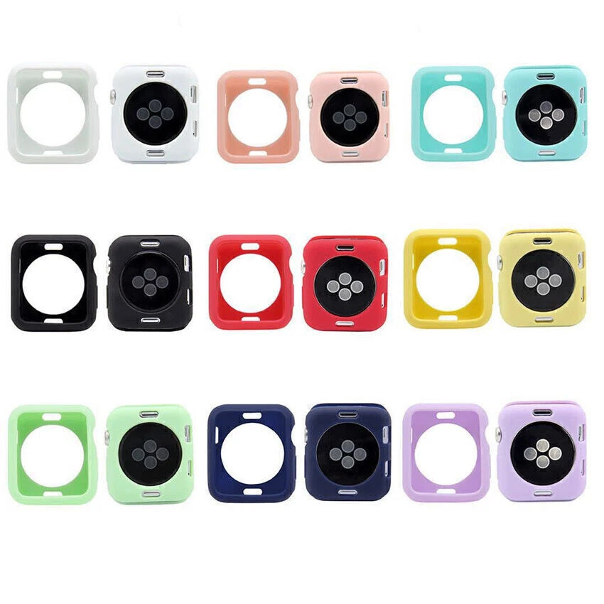 Watch Bumper Cover Case For Apple Watch 9 8 7 6 5 4 3 Ultra Silicone Protector - Image 2 of 4