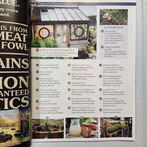 Lot of 2 MOTHER EARTH NEWS Magazines 2019 ~ Homesteading/Fermenting/Upcycle NEW - Picture 6 of 6