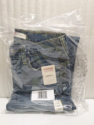 Signature By Levi Strauss & Co. Herren Straight Fit Jeans Größe 29x30 Brandneu