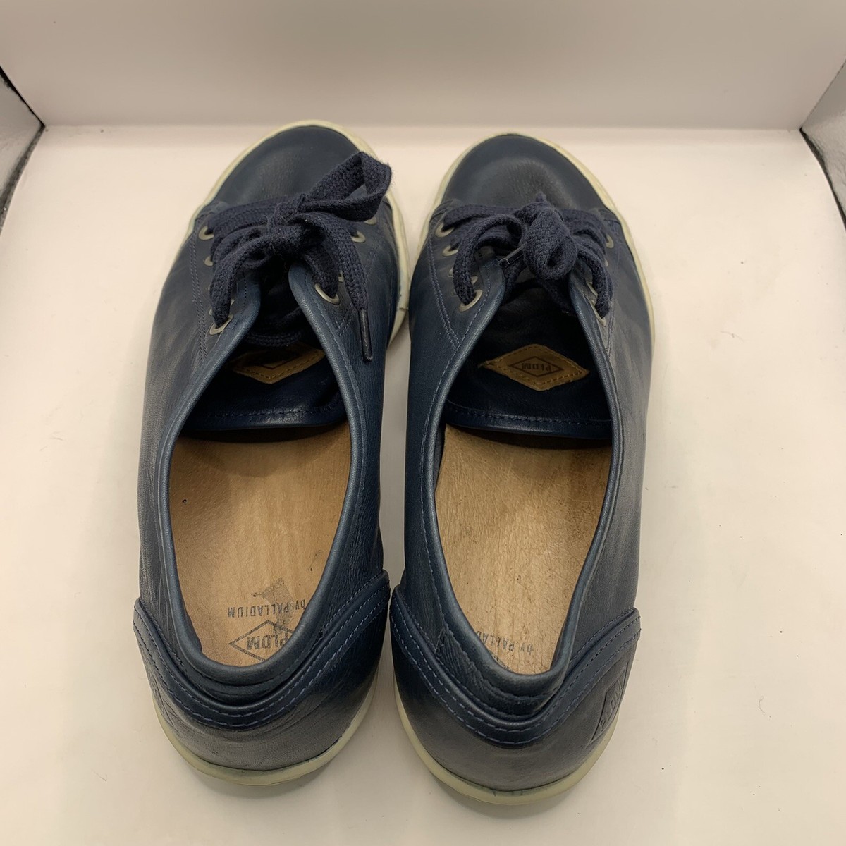 PLDM by Palladium Gaetane Blue Leather Sneaker Lace up Size 42 low top US9.5 10