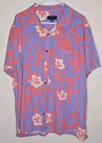 Vintage Margaritaville Mens Button Up Hawaiian Floral Sz 2X Mens Light Weight