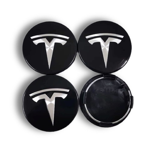 Tapacubos para Tesla 4 piezas 56 mm modelo 3 Y X S tapacubos para rueda motor Daul a cuadros - Imagen 12 de 16